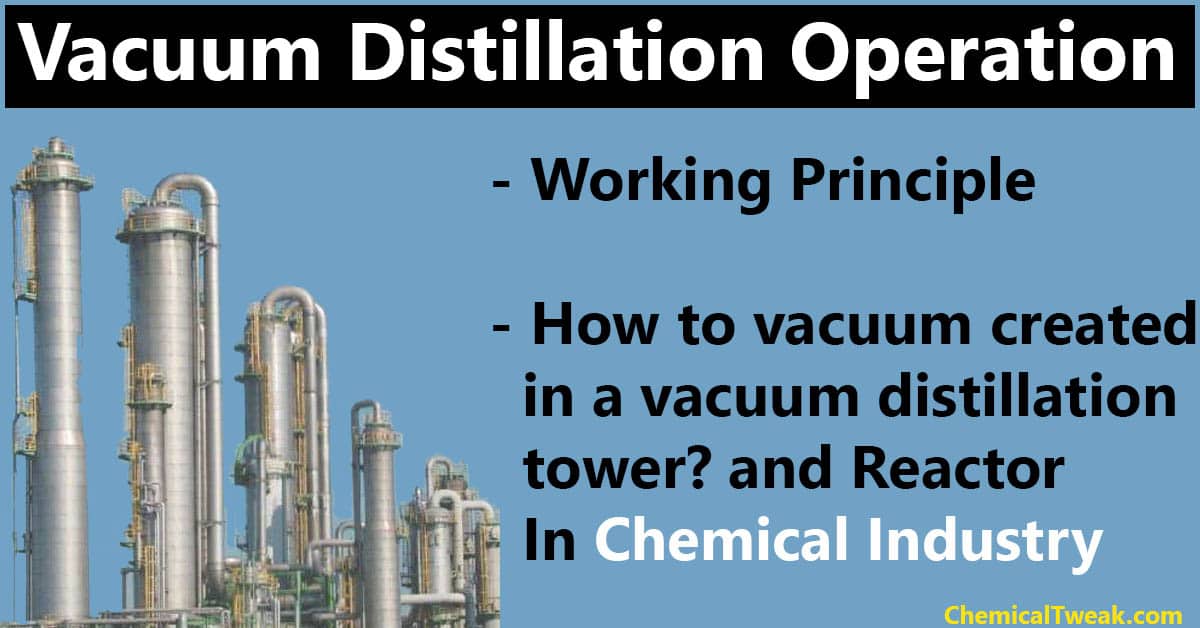 batch flow vacuum distillation setup