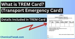 What is TREM Card Transport Emergency Card